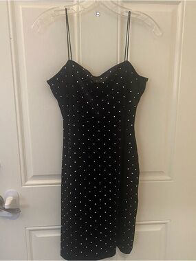 Black studded dress